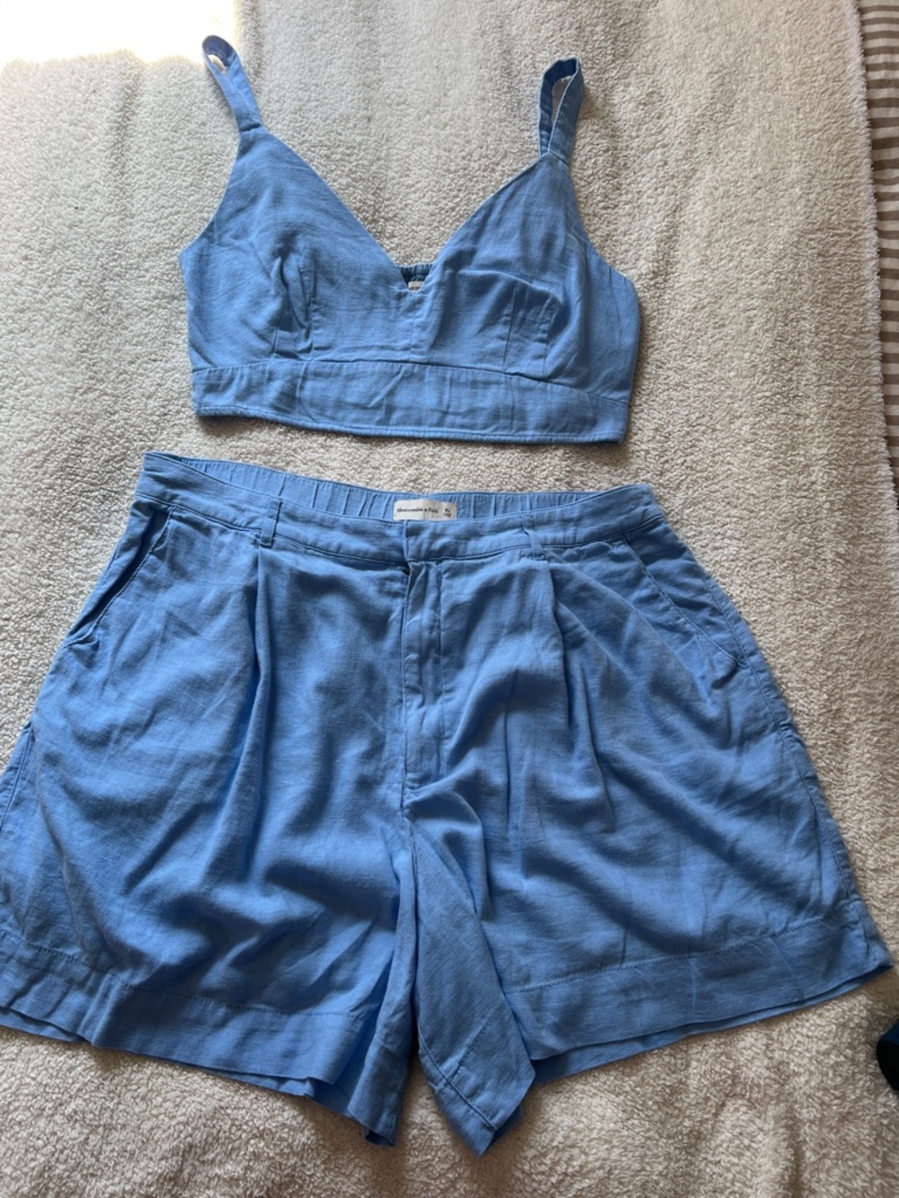 Abercrombie & Fitch Blue Women's Shorts Set